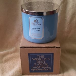 Bath and body works 3 wick candle NWT